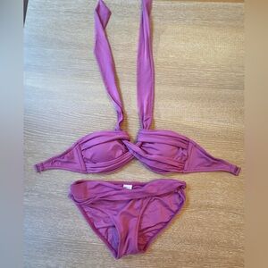 Seafolly Collective Halter Bandeau Bikini Set Size AU 10 / US 6 GUC No Flaws